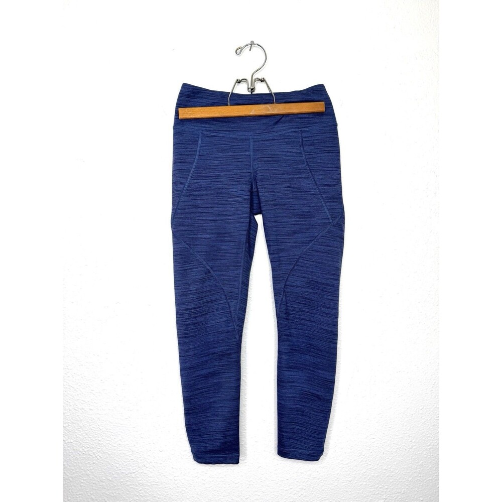 Patagonia Women’s Centered Crops Leggings Blue Stretch Fitness Outdoors Size XS